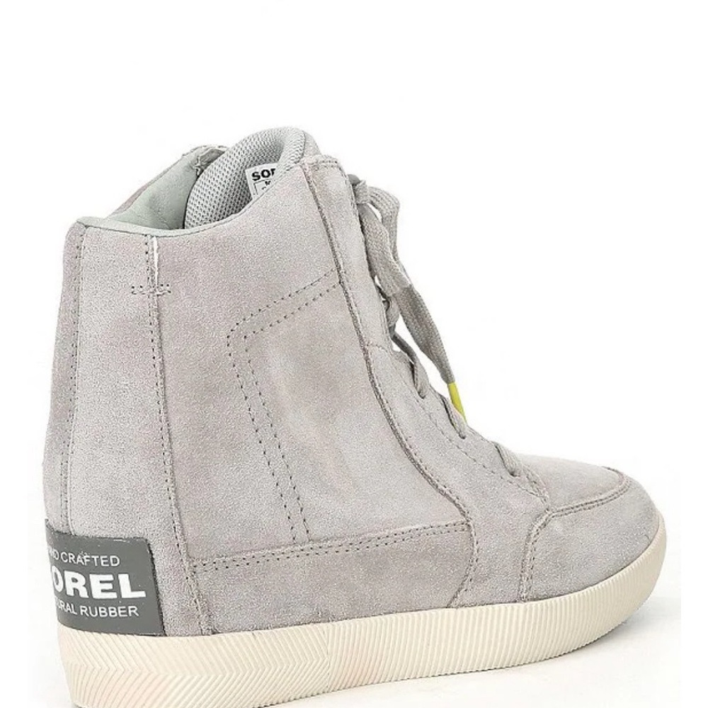 🩶EUC Sorel Out N About Waterproof Leather Wedge Sneakers - Picture 12 of 12